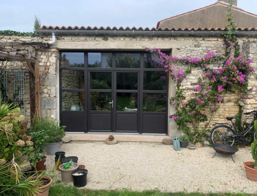 grande porte fenêtre sur mesure